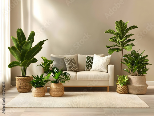 3D Illustration Cozy Living...