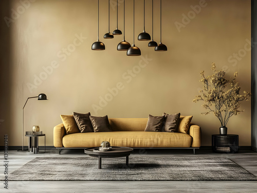3D Illustration Modern Livi...
