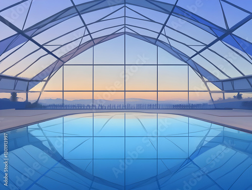 Illustration Indoor Pool, T...