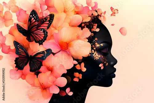 Illustration of Beauty Woma...