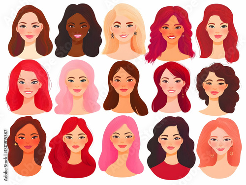 Illustration of Diverse Wom...