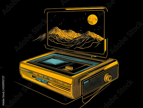 Illustration - Retro Casset...
