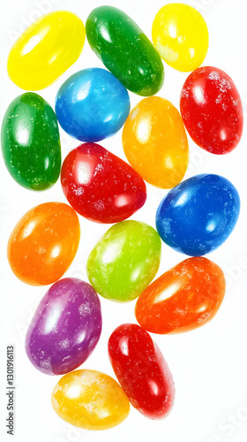 Photo Colorful Candies Rain...