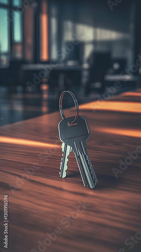 3D Illustration Keys on Woo...