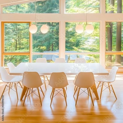 Photo Modern Dining Room In...