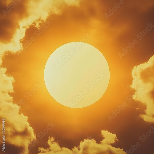 Golden Sun Abstract Backgro...