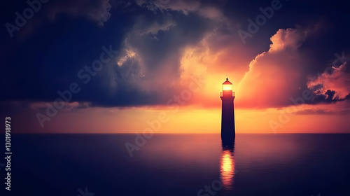 Illustration - Lighthouse a...