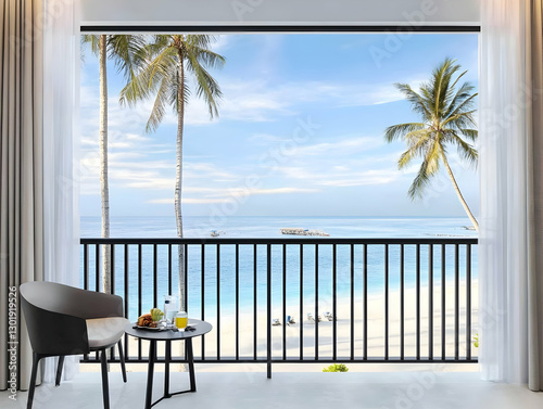 Illustration of Tropical Ho...