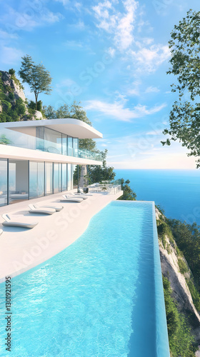 3D Illustration Luxury Clif...