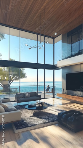 3D Illustration Modern Home...