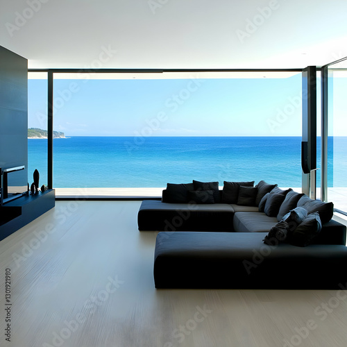 Photo Modern Living Room Oc...