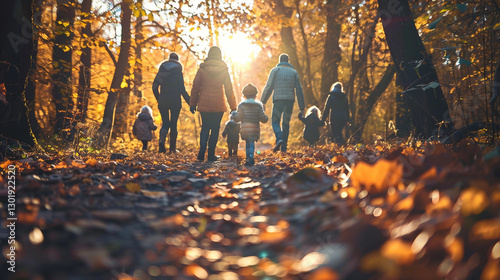 Thanksgiving Day Walks: Families Bonding in Nature photo