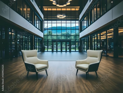 Photo Modern Building Inter...