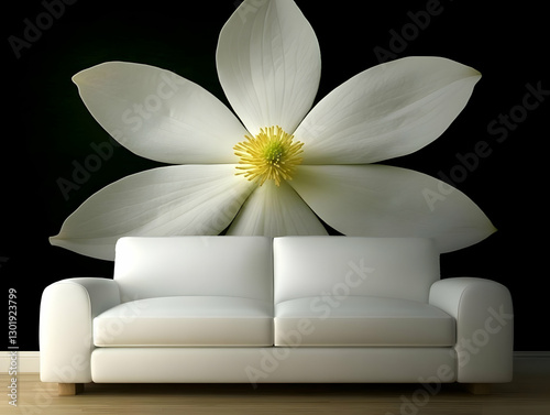 Illustration White Flower B...
