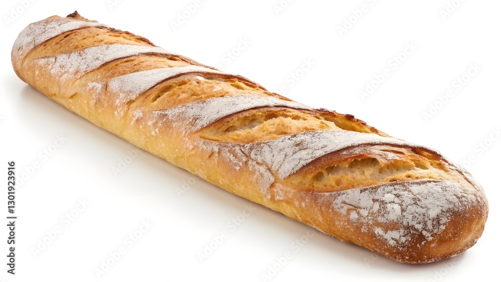 Fresh French Baguette: Golden Crust and Soft Interior in High-Resolution Fresh French Baguette: Golden Crust and Soft Interior in High-Resolution
