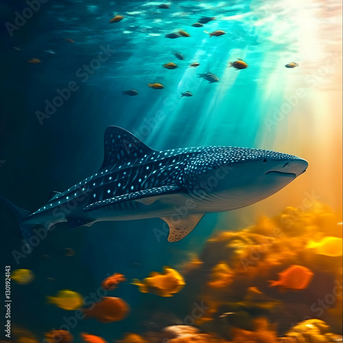 Illustration Majestic Whale...