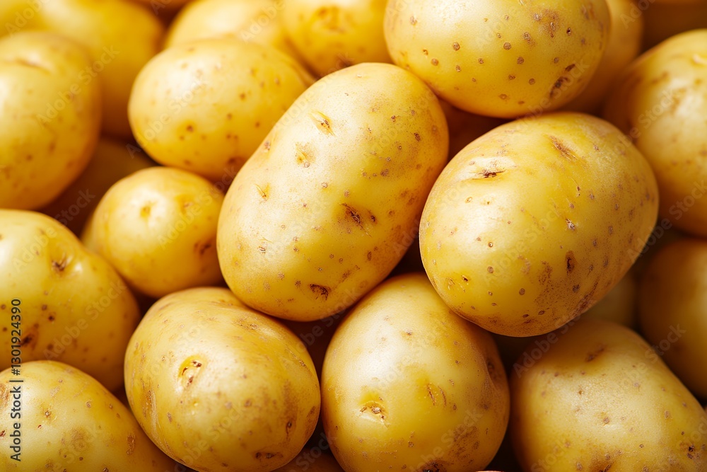Close-up of fresh raw potatoes with brown spots Close-up of fresh raw potatoes with brown spots