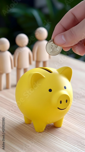 3D Illustration, Savings, I...
