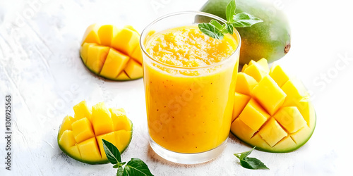 Photo Fresh Mango Smoothie,...