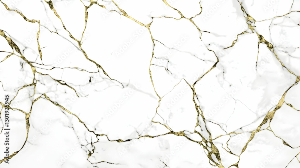 Abstract Background - White Marble with Gold Veins Texture Abstract Background - White Marble with Gold Veins Texture