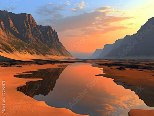 3D Illustration - Desert La...