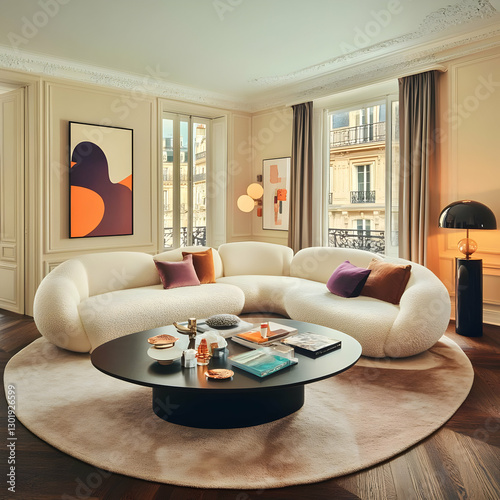 Photo Modern Living Room In...