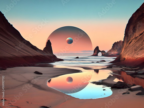 Illustration - Surreal Beac...