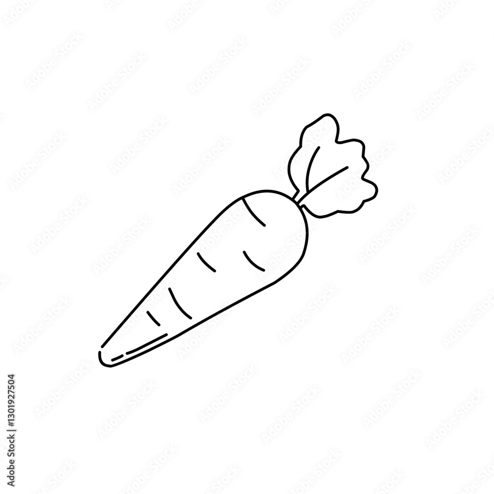 carrot line doodle carrot line doodle