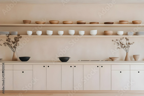 Photo Minimalist Kitchen In...