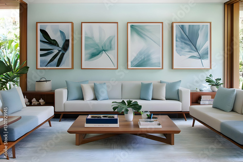 Photo Tranquil Living Room ...