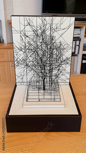 3D Illustration, Abstract T...
