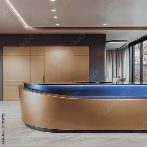 3D Illustration Modern Kitc...