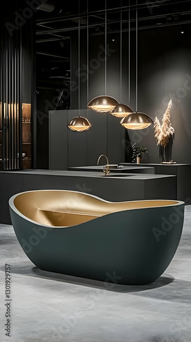 3D Illustration Modern Bath...