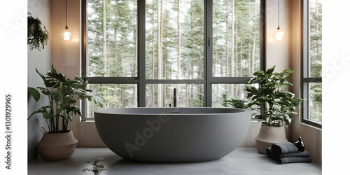 Illustration Modern Bathroo...