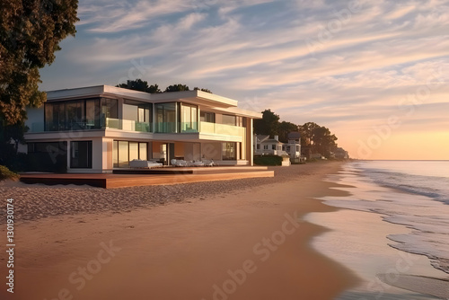 3D Beach House, Ocean, Suns...