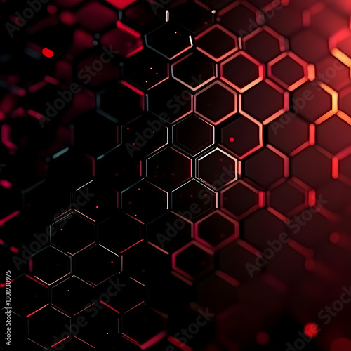Abstract Background 3D Red ...