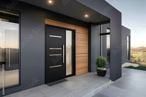 3D Illustration Modern Hous...