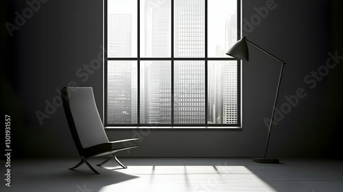 3D Illustration Modern Inte...