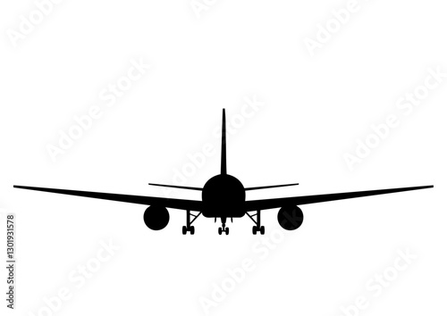 旅客機 777 シルエット	
