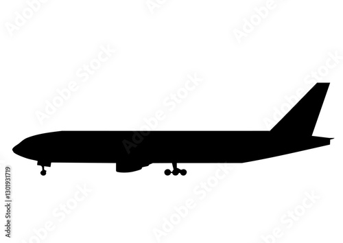 旅客機 777 シルエット	
