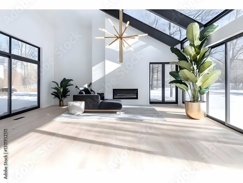 Photo Modern Living Room In...