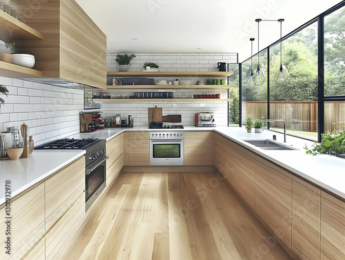 Photo Modern Kitchen Interi...