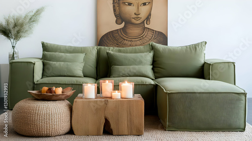 Photo Modern Living Room In...