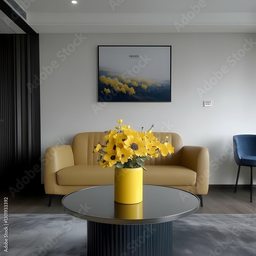 Photo Modern Living Room In...