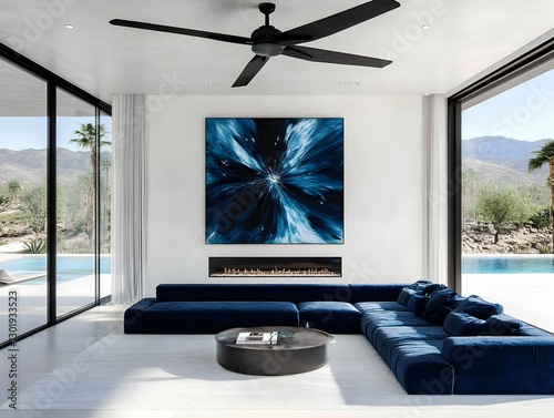 Photo Modern Living Room In...