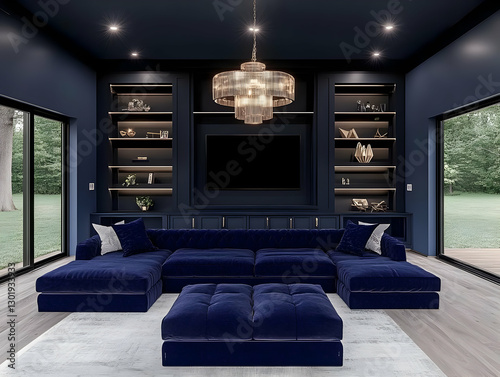 Illustration-Modern Navy Bl...
