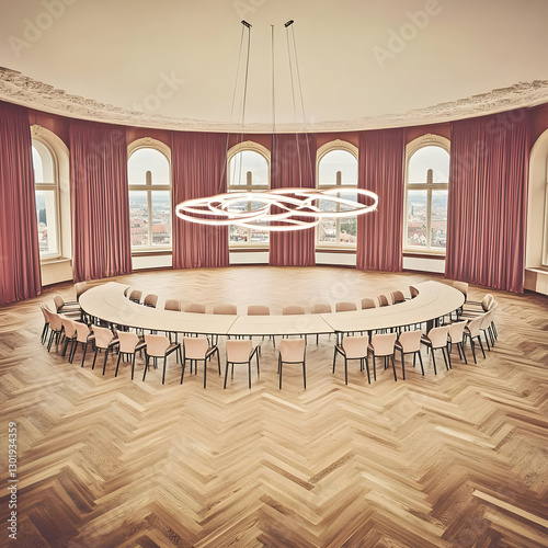 Circular Conference Room In...