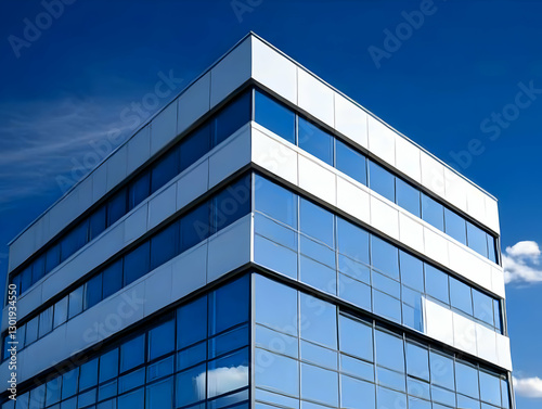 Photo Modern Building Blue ...