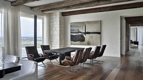 Photo Modern Dining Room In...
