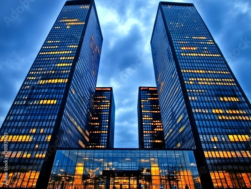 Photo - Illuminated Skyscra...